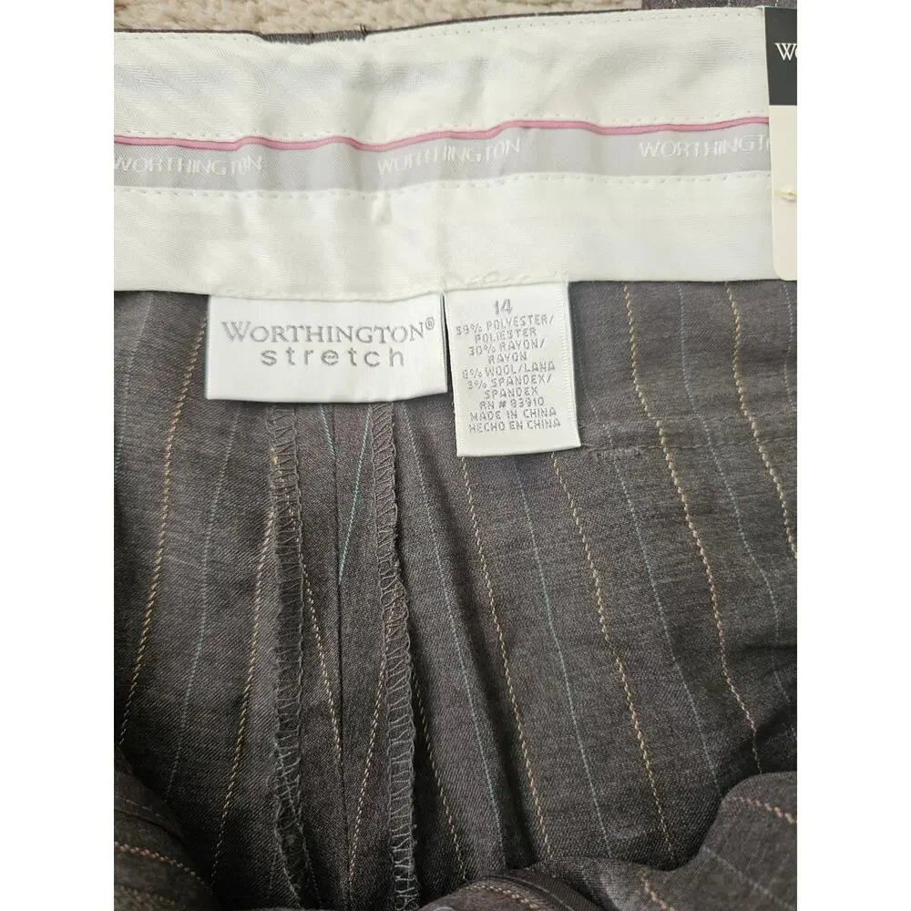 WORTHINGTON Works Stretch Womens Gray Slacks - Picture 6 of 16
